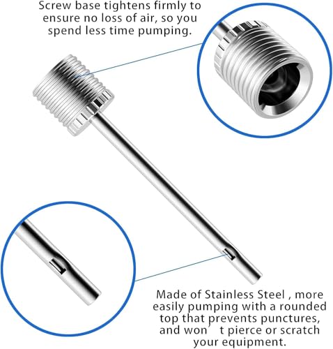 35-Piece Stainless Steel Ball Pump Needle Set with Storage Case