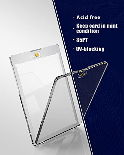 35PT Acrylic One Touch Card Holders - 24 Pack for Trading Cards