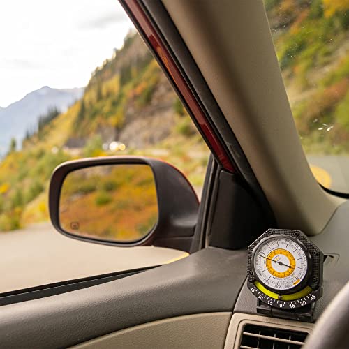 Dashboard Altimeter Inclinometer for Off-Road Vehicles - Battery-Free