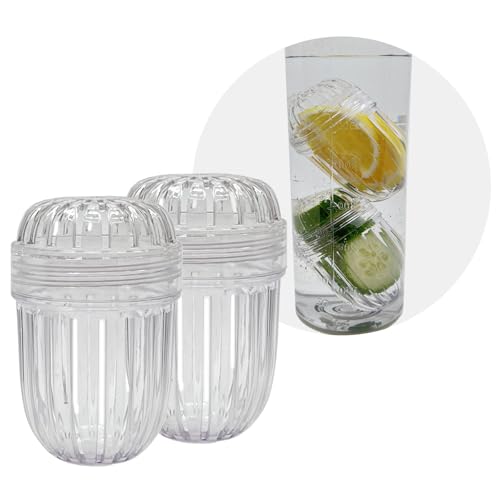 Fruit and Tea Infuser Insert for Wide Mouth Water Bottles - 2 Pack Medium