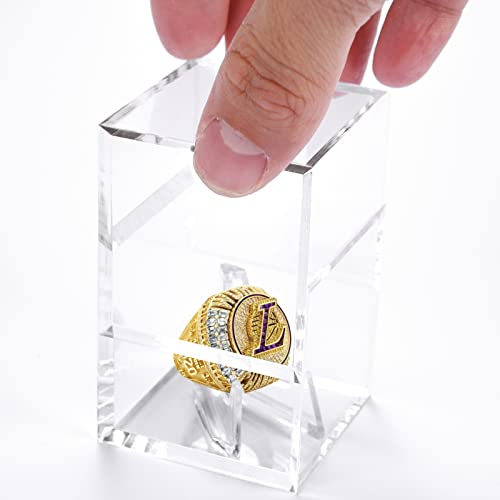 Acrylic Championship Ring Display Case - 1pc Holder for Super Bowl, Baseball & More
