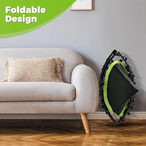 Foldable Mini Bungee Rebounder Trampoline for Adults - 40 Inch