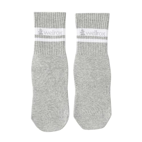 Women's Non-Slip Yoga Grip Socks - Small / Grey - Comfort & Stability
