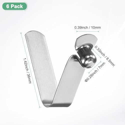 Kayak Paddle Snap Clips - 7mm x 36mm Spring Steel Locking Clips