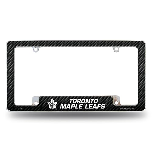 Chrome License Plate Frame - Toronto Maple Leafs - 12 x 6 Inch