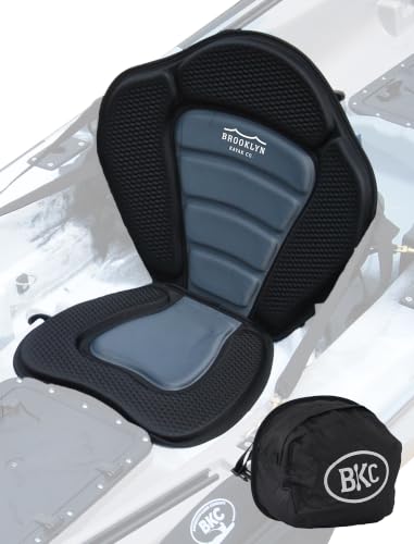 BKC Brooklyn UH-PS223 Memory Foam Kayak Seat 1 Pack - Adjustable, Waterproof Support