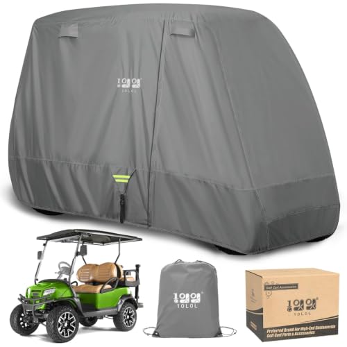 Heavy-Duty Golf Cart Cover for 2/4 Passengers - Grey