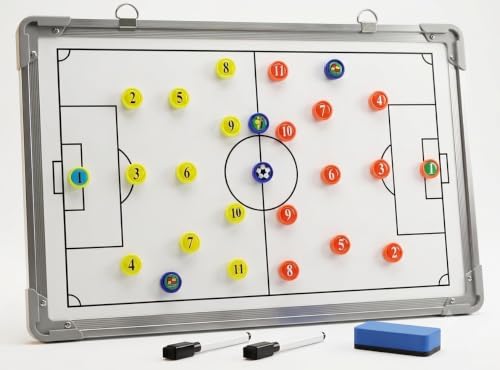 Magnetic Soccer Coaches Clipboard - Large Dry Erase Tactics Board
