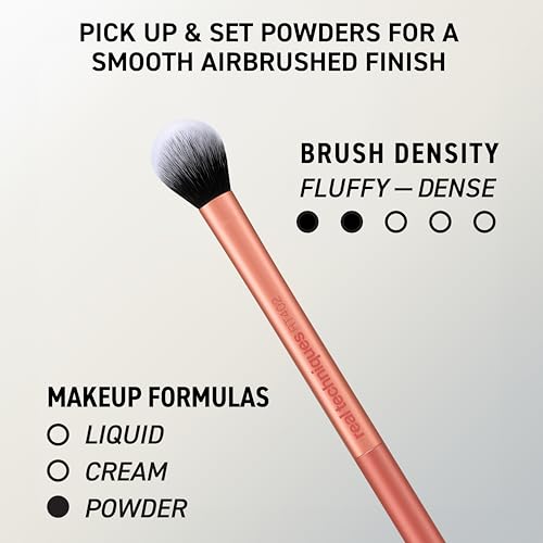 Real Techniques Face Base Kit - 4 Piece Makeup Brush Set for Foundation, Concealer, Contouring & Setting