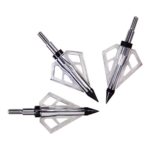 Allen Company Velox Optimus 3-Blade Broadheads - Archery Bow and Crossbow Broadheads - Compound Bow Accessories - 125 or 100 Grain - 3 Pack