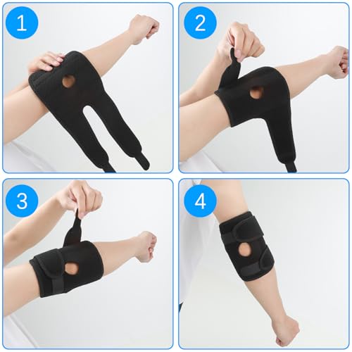 Elbow Compression Sleeve with Removable Strap - Variation 1