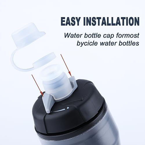 4-Pack Bike Bottle Mud Caps - BPA-Free Silica Gel Caps