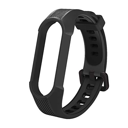 Soft Silicone Wristbands for Xiaomi Mi Band 6/5 - Black