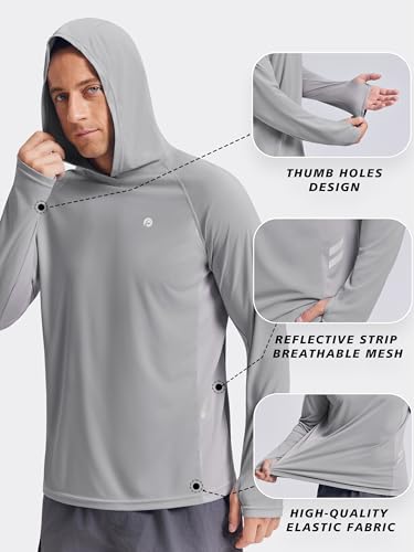 PINSPARK Long Sleeve UPF 50+ Men's Sun Shirt for Fishing & Outdoor Sports