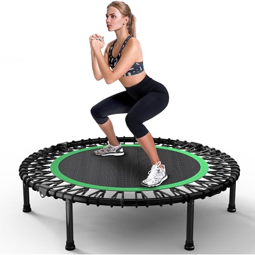 40" Rebounder Trampoline for Adults - Green, 450 LBS Capacity
