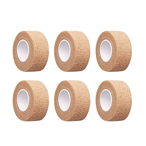 Self-Adhesive Skin Colour Elastic Bandage Tape - 6 Pieces