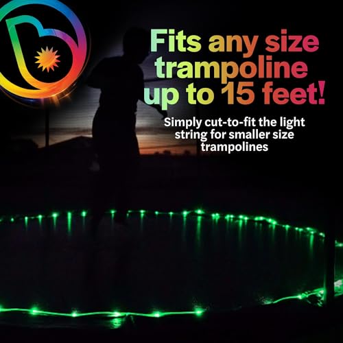 BounceBrightz Color Changing Trampoline Lights for Kids - Motion Activated