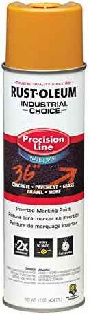 Fluorescent Orange Marking Spray Paint - Rust-Oleum 12 Pack, 17 Oz Inverted Solvent-Based