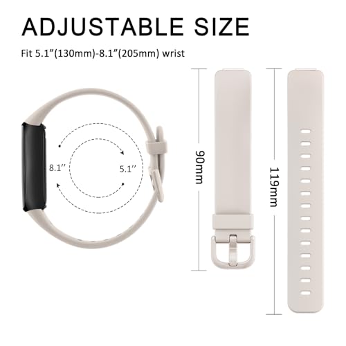 Adjustable Sport Bands for Fitbit Inspire 3 - Starlight