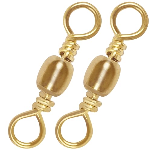 Fishing Barrel Swivels - 50PCS High Strength Stainless Steel 10#