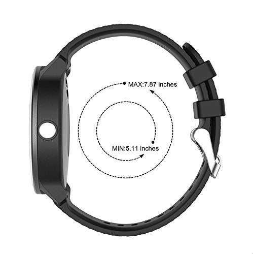 Soft Silicone Replacement Watch Band for Vivoactive 3 - Black