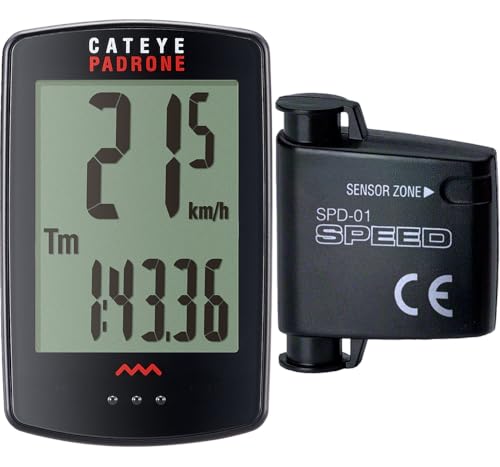 Wireless Bike Computer with Oversized Display - Black