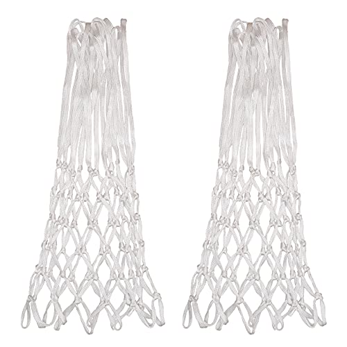 Basketball Nets Replacement - 12 Loops All-Weather Polyester, 2 Pack