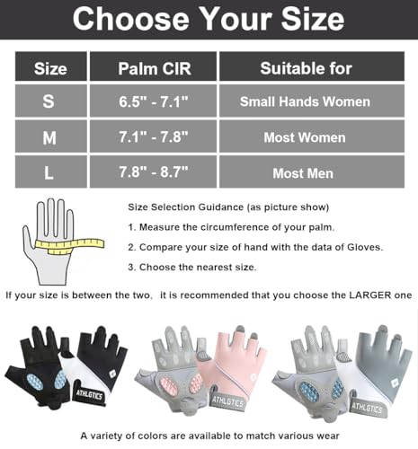 Weight Lifting Gloves for Men & Women - Pink, Large, Anti-Slip