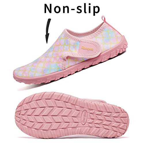 Racqua Mermaid Big Kid/Hdk1602 Water Shoes – Barefoot Quick-Dry Lightweight Aqua Shoes (2 Big Kid)