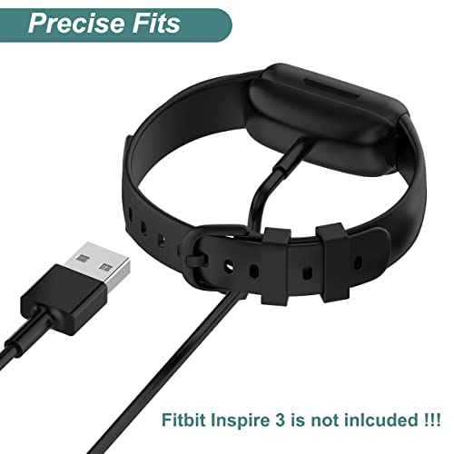 2-Pack Charger for Fitbit Inspire 3 Fitness Tracker - 3.3ft