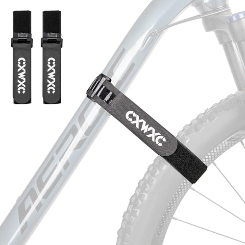 Adjustable Bike Wheel Stabilizer Straps - 2 PCS Hook and Loop Rack Mount