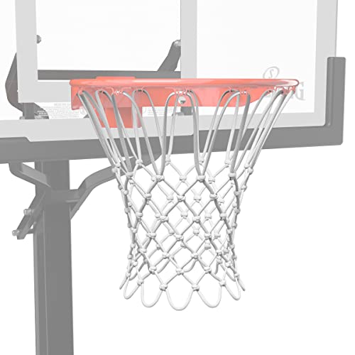 Heavy Duty Basketball Net - 12 Loops for Indoor/Outdoor Rims - White