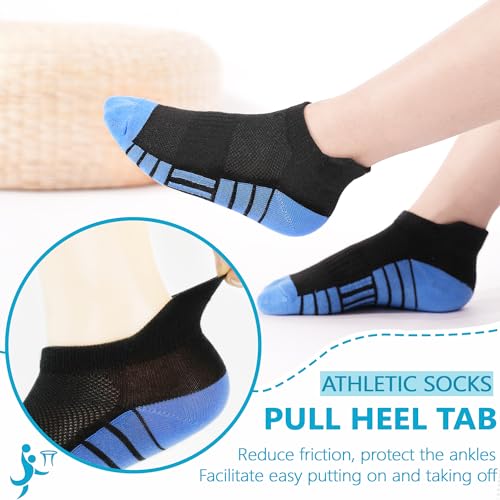 ZERULETS Kids Socks 12 Pairs Toddler Ankle Athletic Socks Multicolor 1-14 yrs, 10-14 yrs variant