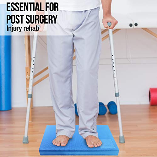 Pete's Choice XL Blue Foam Balance Pad for Physical Therapy & Exercise