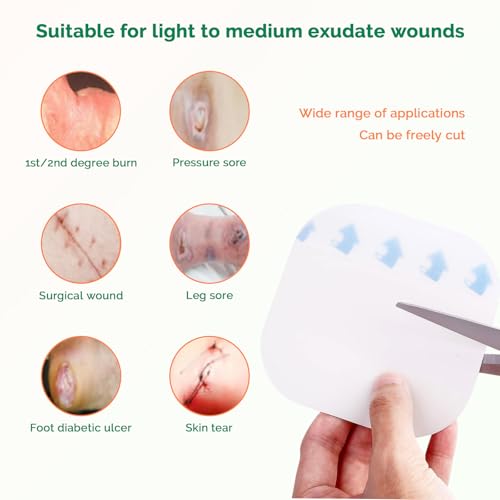 Hydrocolloid Bandages - 10 Pack 2" x 2" Waterproof Dressing