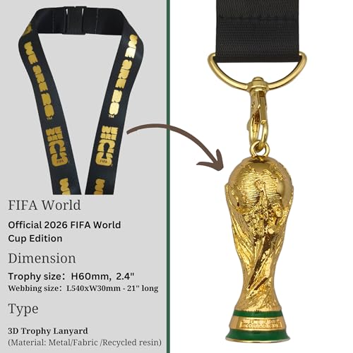 2026 FIFA World Cup Nylon Lanyard - Durable Fan Gear for ID & Keys