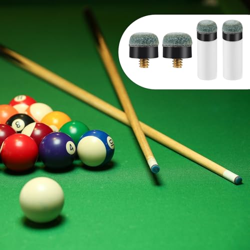 Pool Cue Tips Replacement Kit - 20 Sets, 12mm Blue