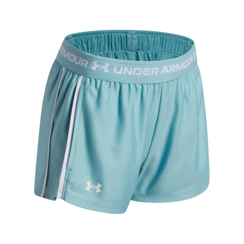 Under Armour Kids Tech Play Up Shorts Big Kid Medium Blue Haze White