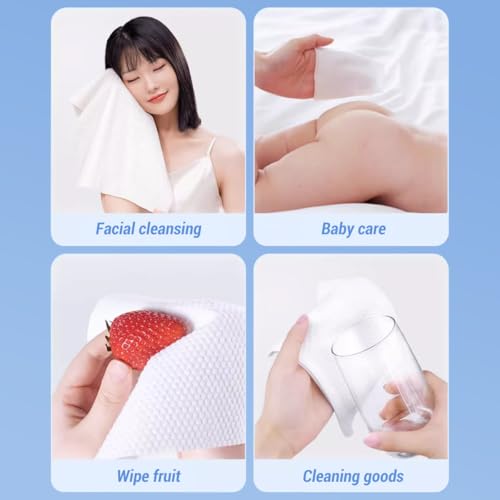 120 PCS Disposable Compressed Towels - Portable Travel Cleaning Cloths