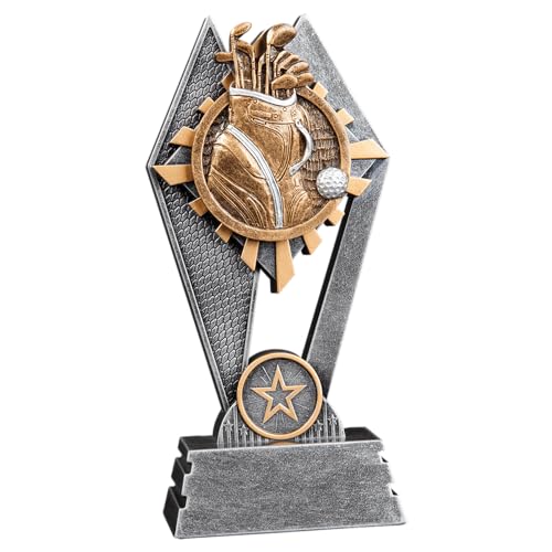 Golf Trophy Award Cup - 7 Inch Sun Ray Style Champion Prize