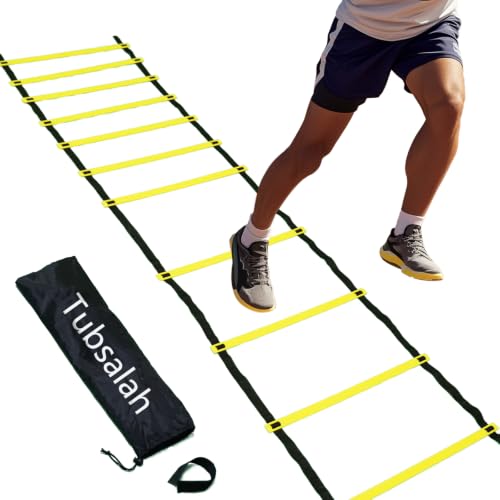 20ft Adjustable Agility Ladder with Carry Bag for Footwork Training