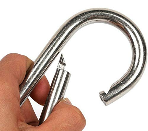 5.5 Inch Heavy Duty Stainless Steel Carabiner Clip - 600 lbs Capacity