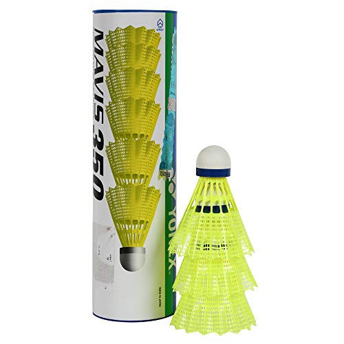 Nylon Badminton Shuttlecock - YONEX Mavis 350 with Blue Cap