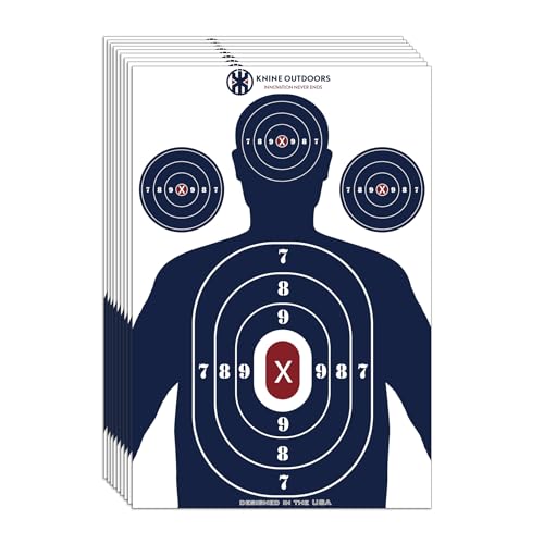 Shooting Paper Targets - 12x18 Inch Silhouette, 25 Pack