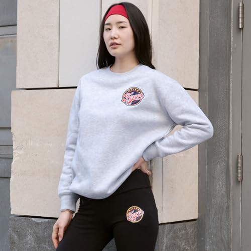 Women's WNBA Velvet Plush Crew Sweatshirt - Indiana Fever, Small, Heather Gray