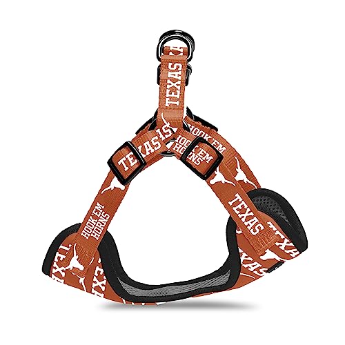 Texas Longhorns Step-In Dog Harness - Adjustable & Comfortable, Small