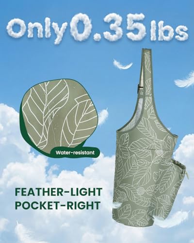 Yoga Mat Bag for Women - Sage Green | Water Bottle Pocket