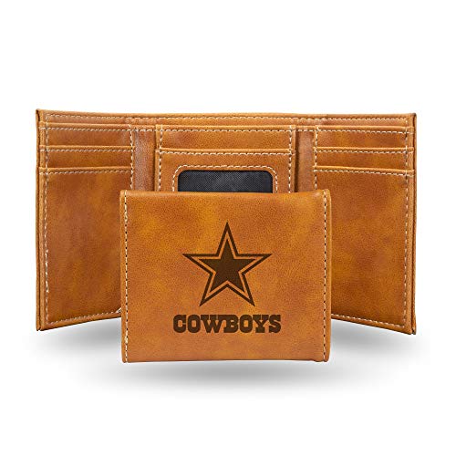 Dallas Cowboys Laser Engraved Trifold Wallet - Men's Accessory