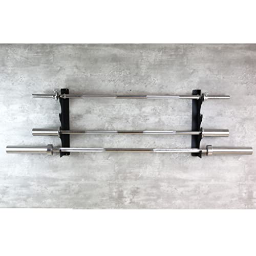 Lovind Horizontal 4-Bar Wall Mount Barbell Rack for Home & Gym Storage