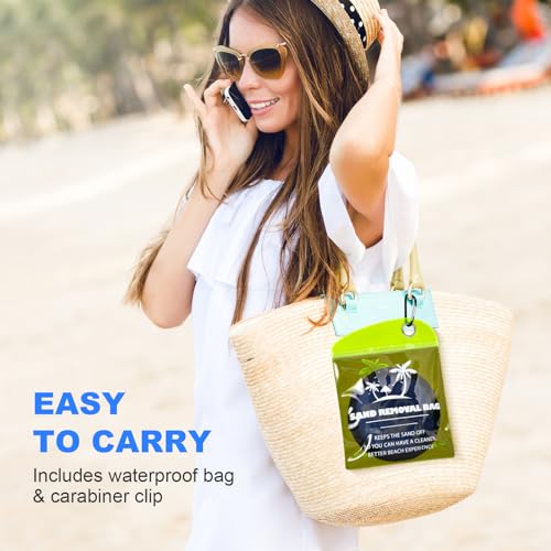 Beach Sand Remover Bag - Talc-Free & Unscented, Travel Ready